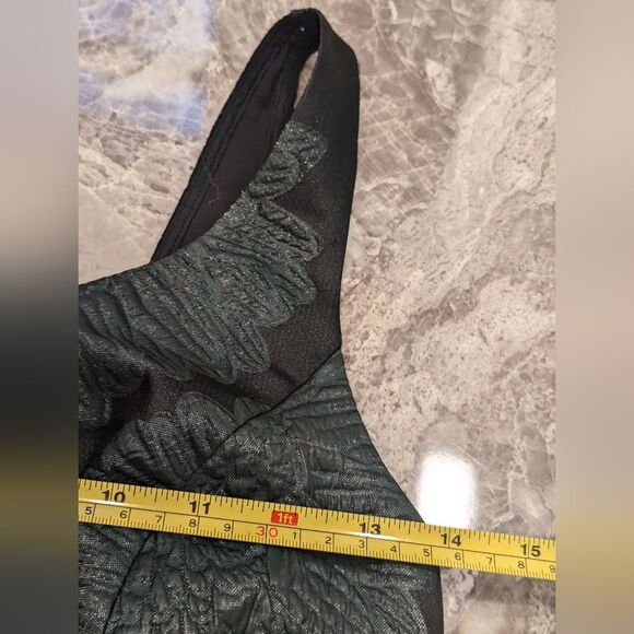 Leifsdottir Anthropologist zip blooms sheath floral green formal mini dress sz 4 - Picture 10 of 10